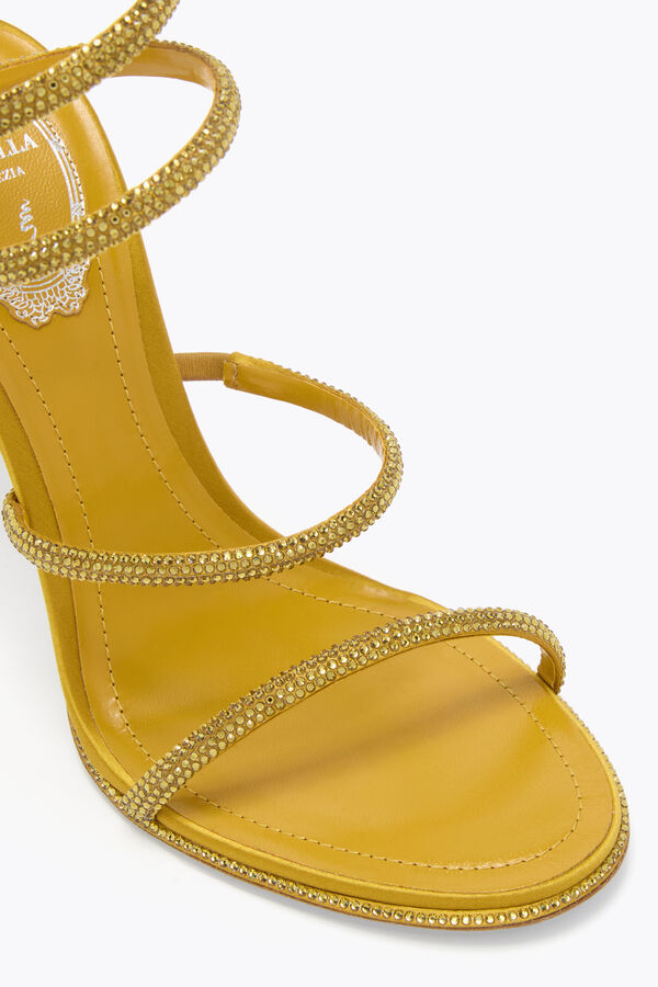 jeweled cleo mustard sandal 105 rene caovilla