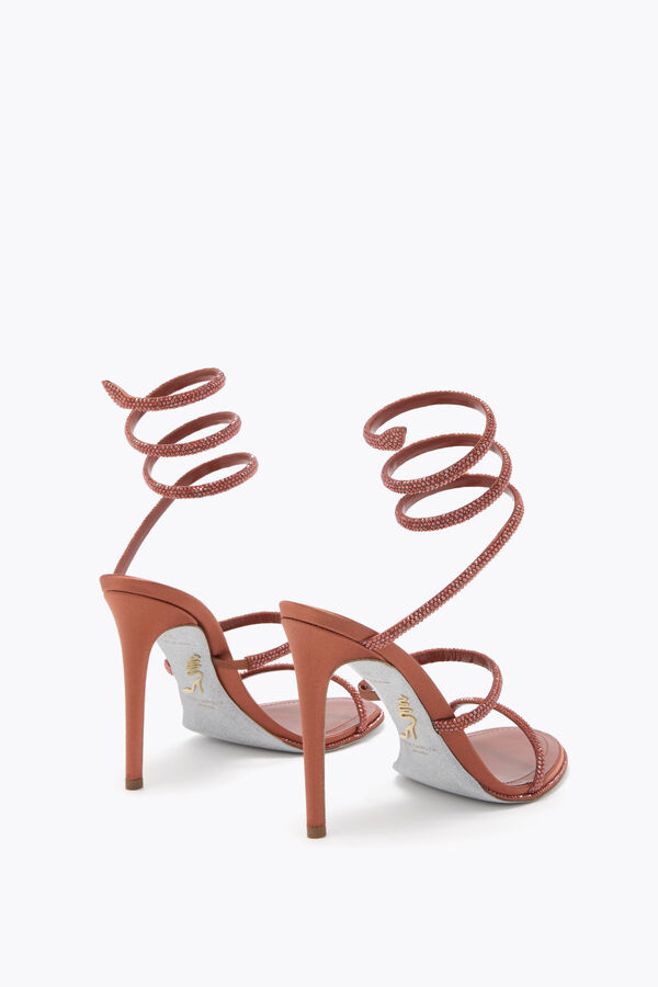 jeweled cleo mocha mousse sandal 105 rene caovilla