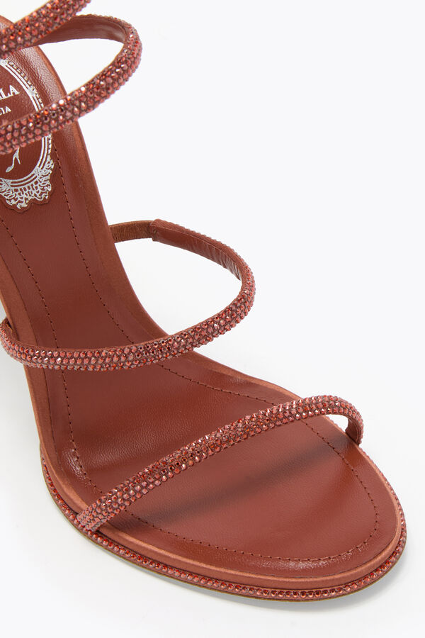 jeweled cleo mocha mousse sandal 105 rene caovilla