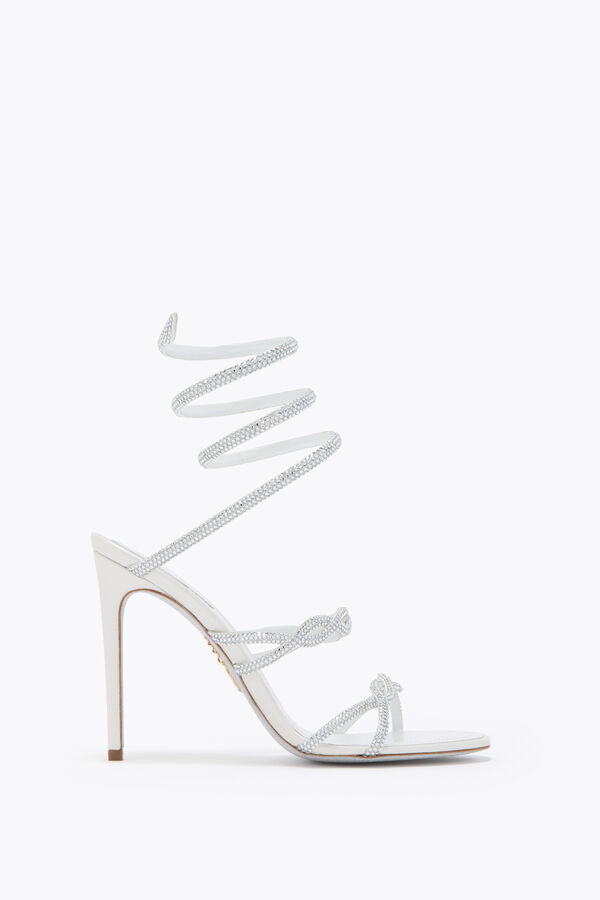 jeweled braid cleo ivory sandal 105 rene caovilla