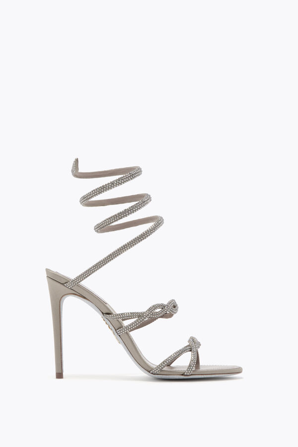 jeweled braid cleo dove grey sandal 105 rene caovilla