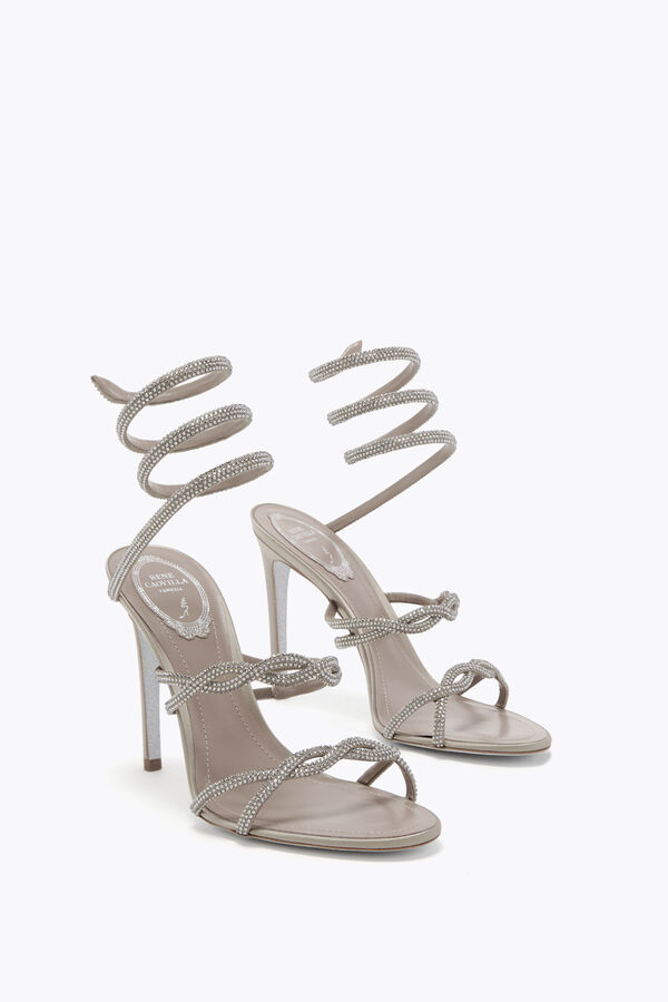jeweled braid cleo dove grey sandal 105 rene caovilla