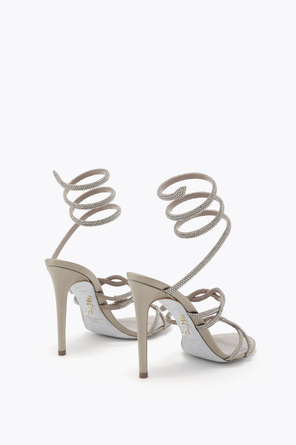 jeweled braid cleo dove grey sandal 105 rene caovilla