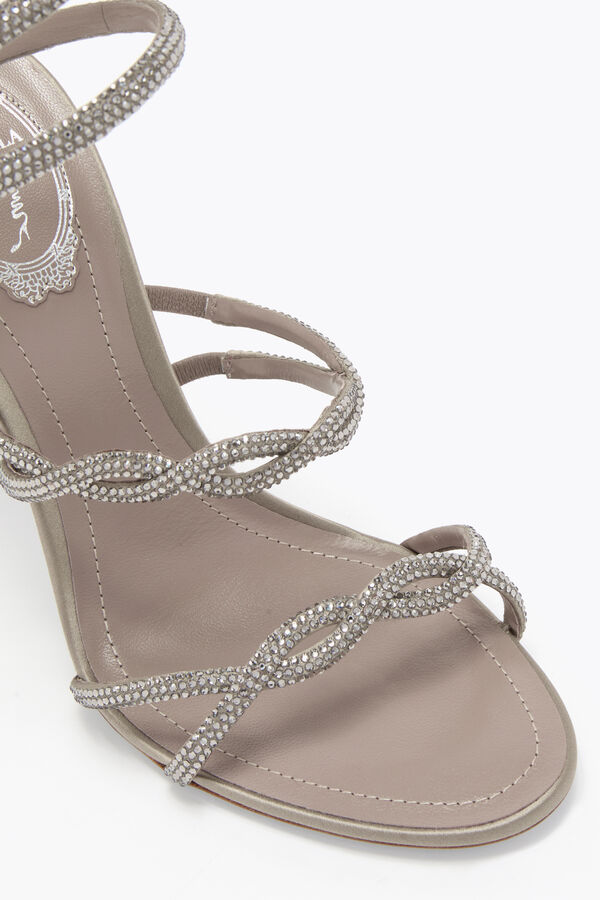 jeweled braid cleo dove grey sandal 105 rene caovilla