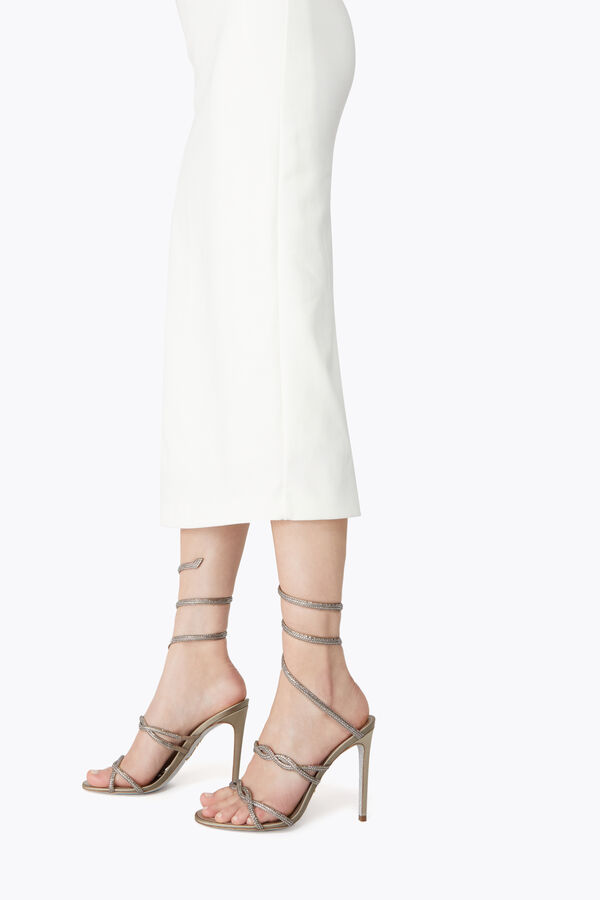 jeweled braid cleo dove grey sandal 105 rene caovilla