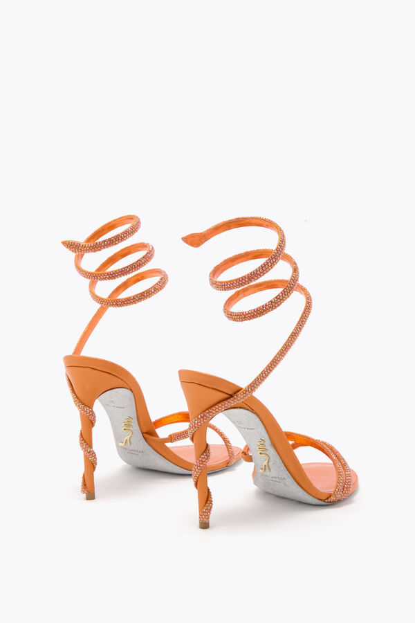 jeweled margot orange sandal 105 rene caovilla