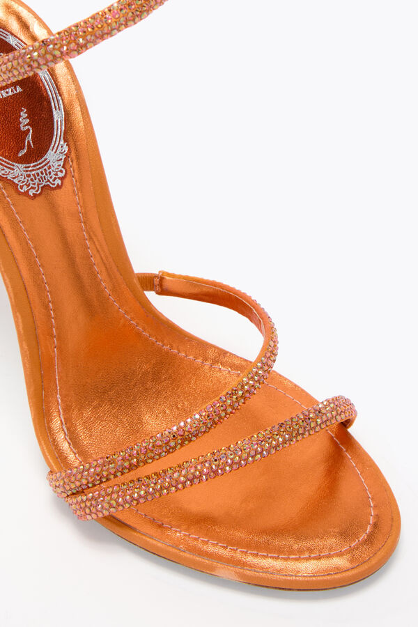 jeweled margot orange sandal 105 rene caovilla