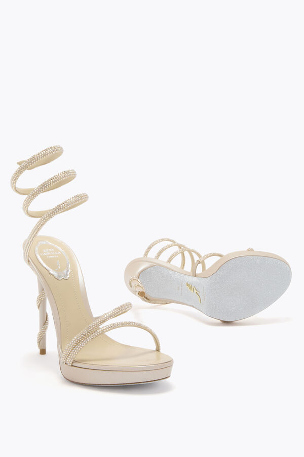 jeweled margot champagne platform sandal 120 rene caovilla