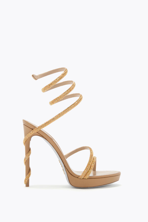 jeweled margot honey platform sandal 120 rene caovilla