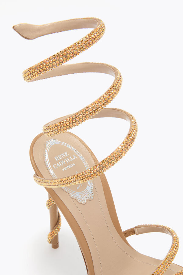 jeweled margot honey platform sandal 120 rene caovilla