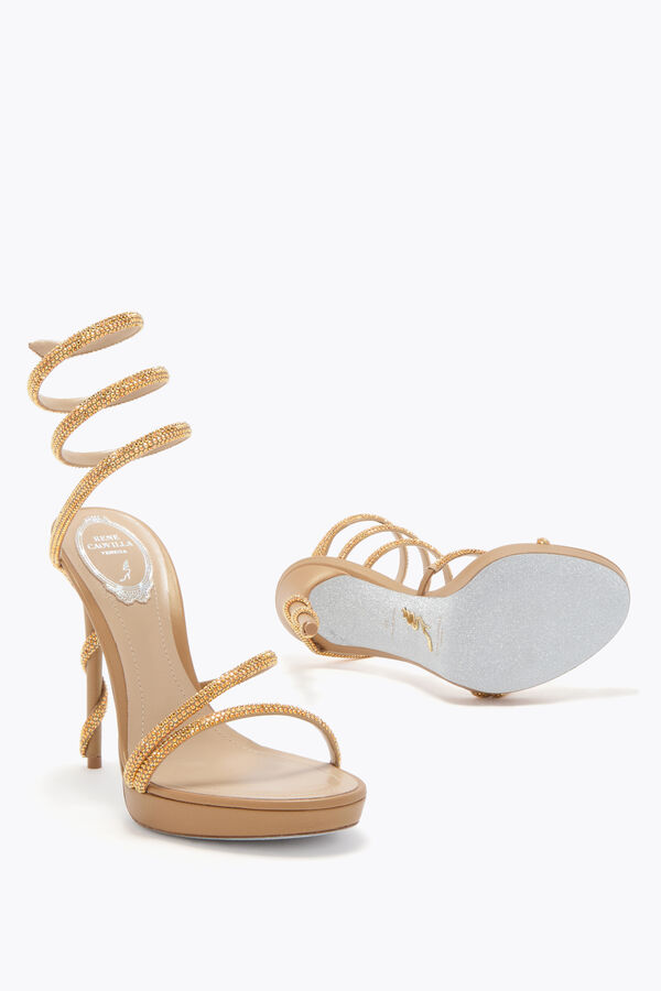 jeweled margot honey platform sandal 120 rene caovilla