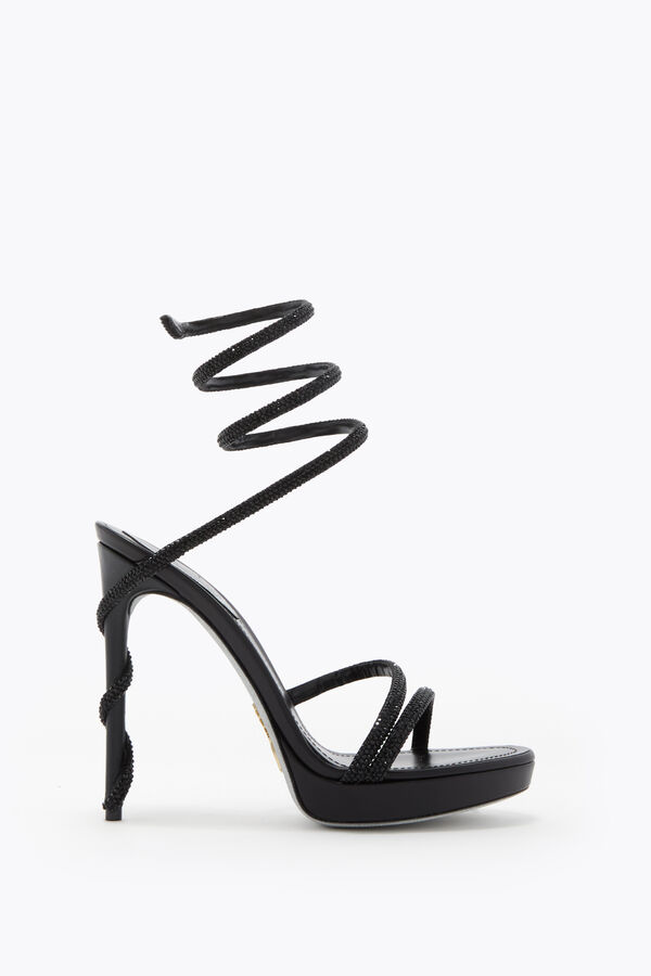 jeweled margot black platform sandal 120 rene caovilla