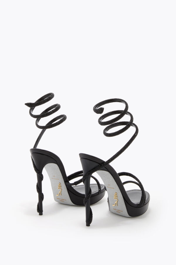 jeweled margot black platform sandal 120 rene caovilla