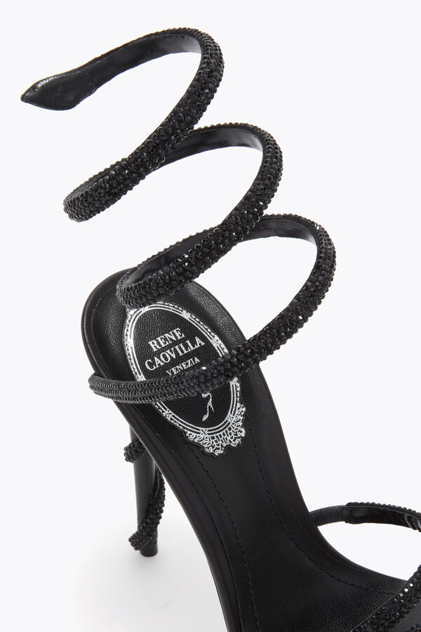 jeweled margot black platform sandal 120 rene caovilla