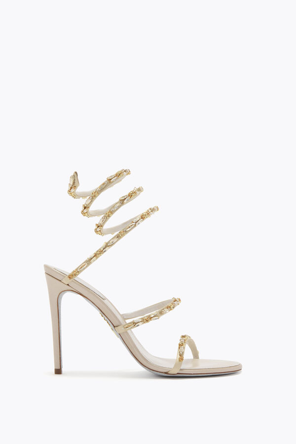 jeweled golden ivory sandal 105 rene caovilla