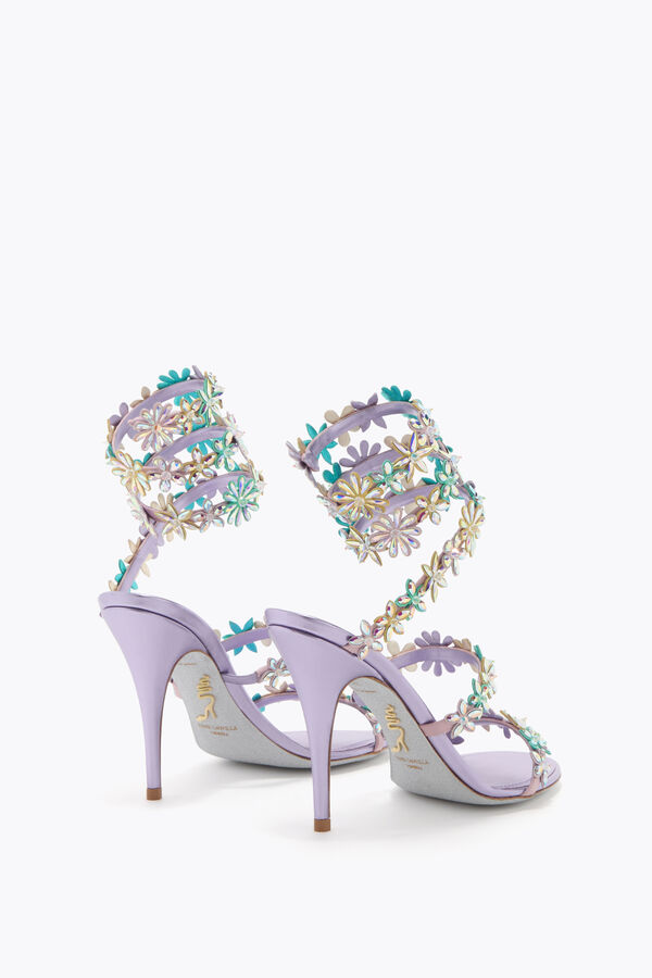 jeweled eva lilac sandal 100 rene caovilla