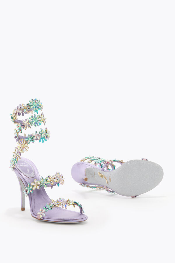 jeweled eva lilac sandal 100 rene caovilla