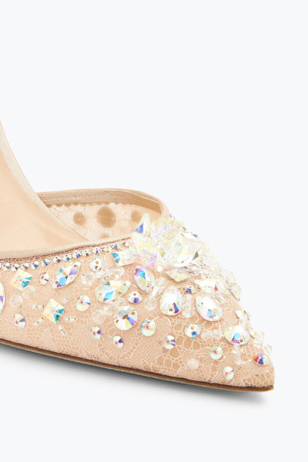 jeweled cinderella nude slingback 80 rene caovilla