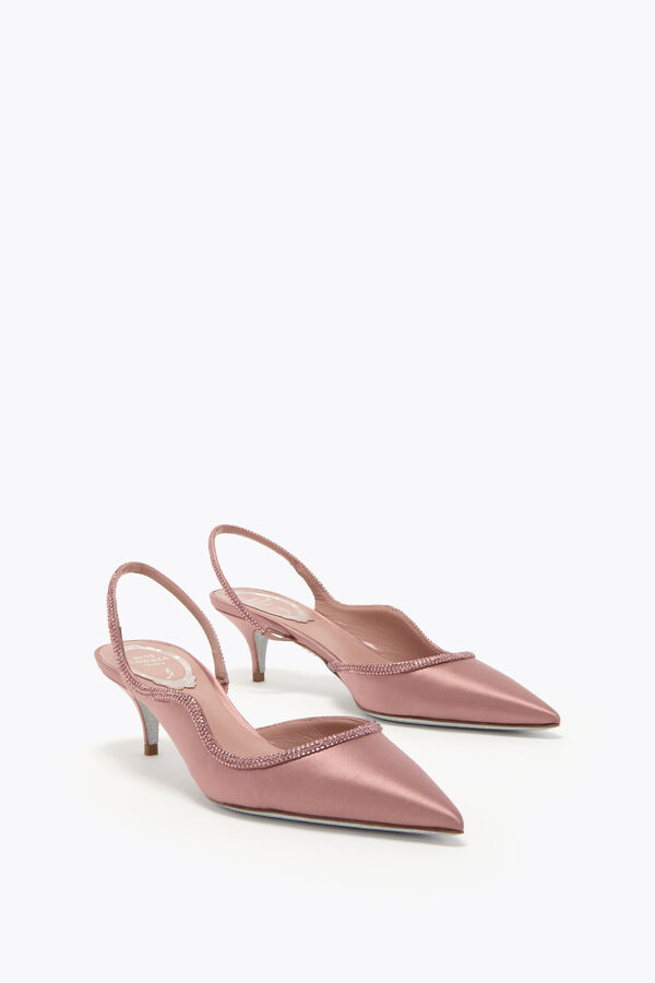 jeweled onda blush pink slingback 50 rene caovilla