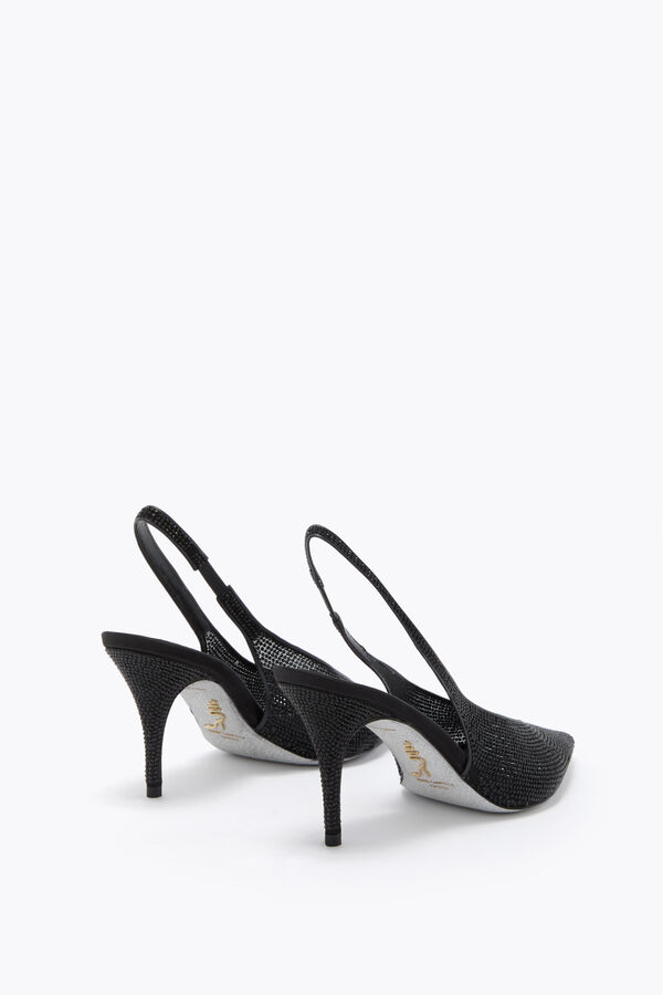 jeweled jinny black slingback 80 rene caovilla
