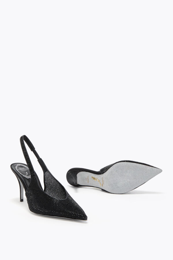 jeweled jinny black slingback 80 rene caovilla