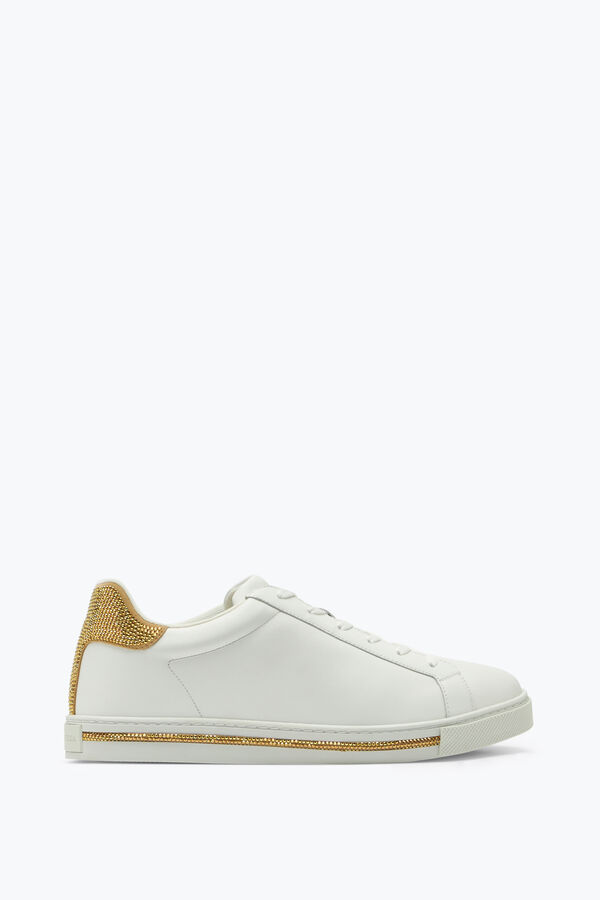 jeweled xtra crystal white-gold sneaker 15 rene caovilla