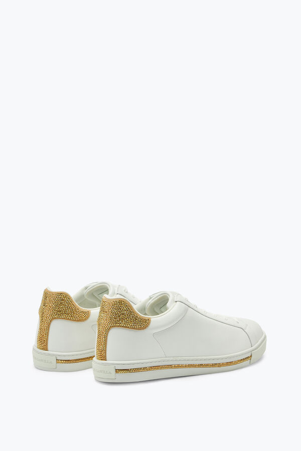 jeweled xtra crystal white-gold sneaker 15 rene caovilla