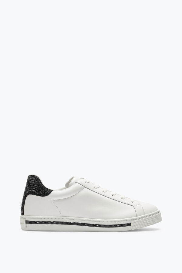 jeweled xtra white-black sneaker with crystals 15 rene caovilla