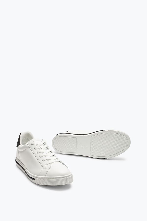 jeweled xtra white-black sneaker with crystals 15 rene caovilla