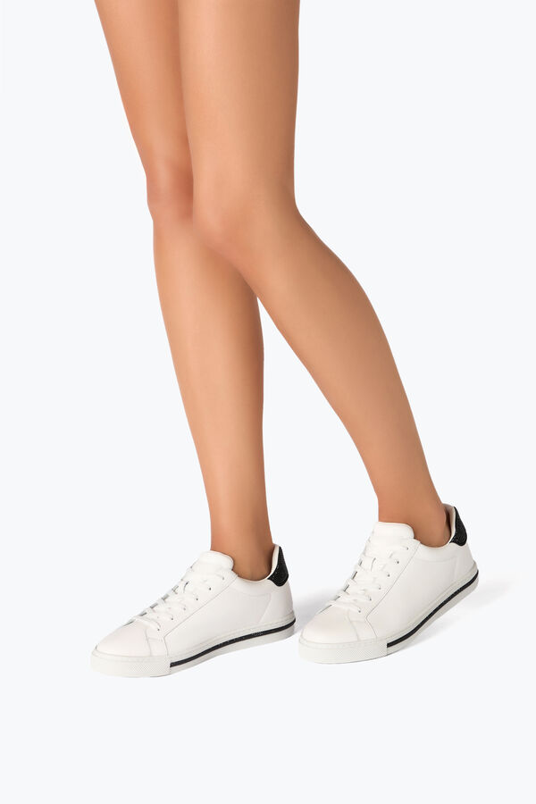 jeweled xtra white-black sneaker with crystals 15 rene caovilla