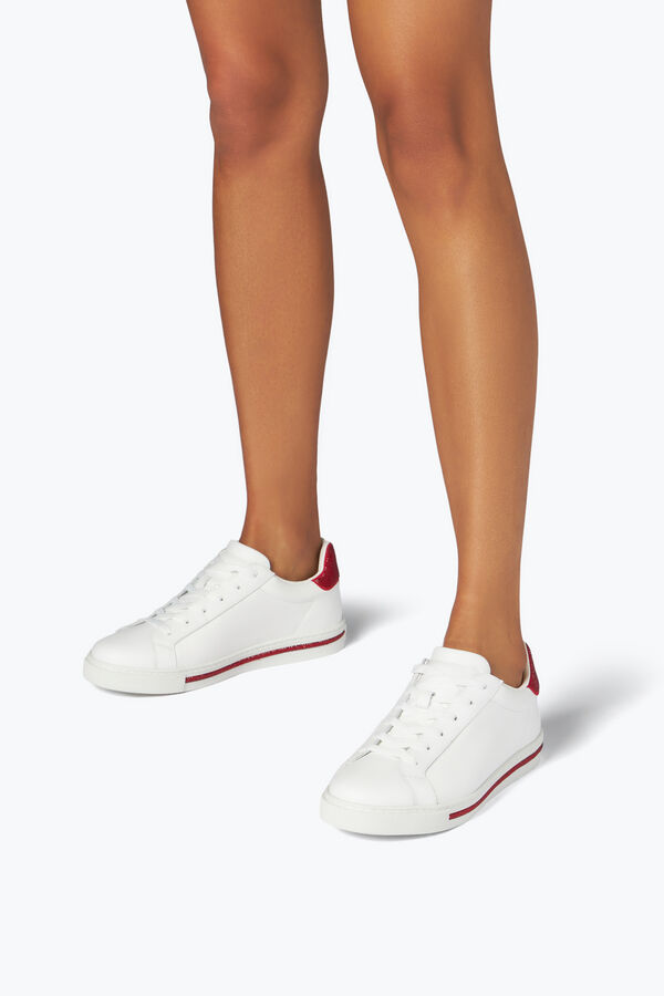jeweled xtra crystal white-red sneaker 15 rene caovilla