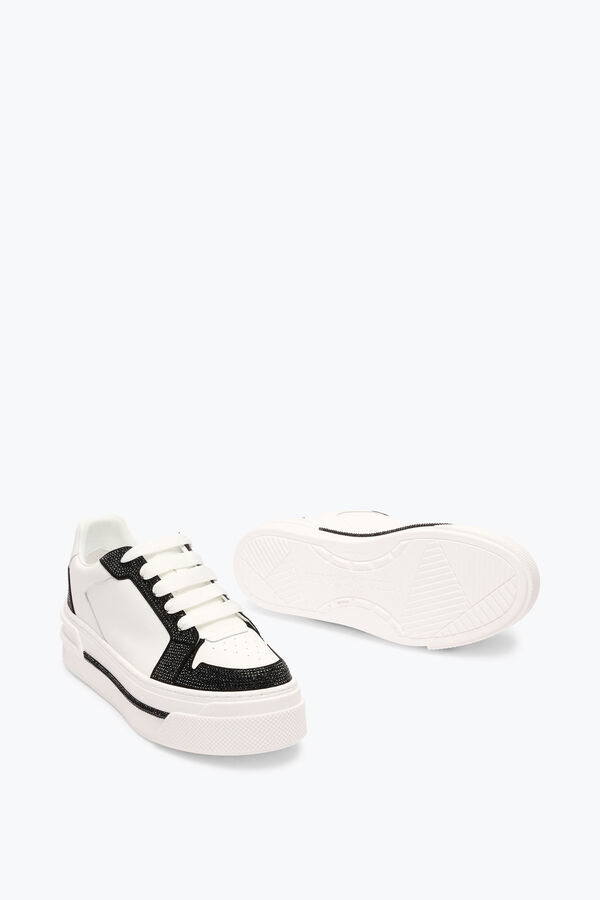 jeweled xtra white-black sneaker with crystals 50 rene caovilla