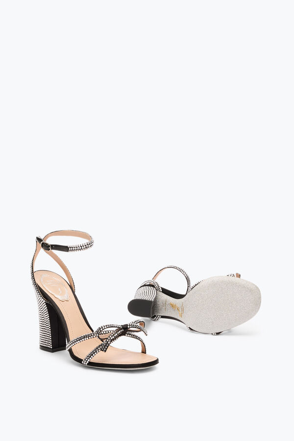 jeweled nicole black sandal 105 rene caovilla